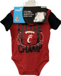 UC Little Champs  3 Piece Onsie Set - Red